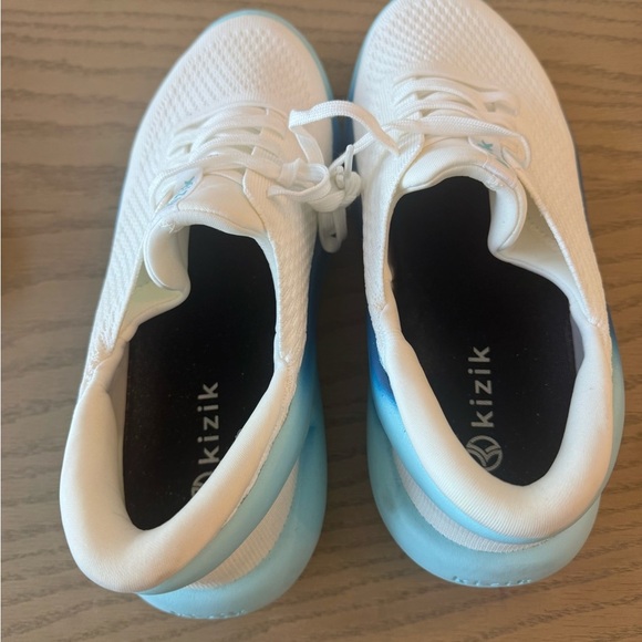 Kizik Men's White and Blue Sneakers - Picture 4 of 6